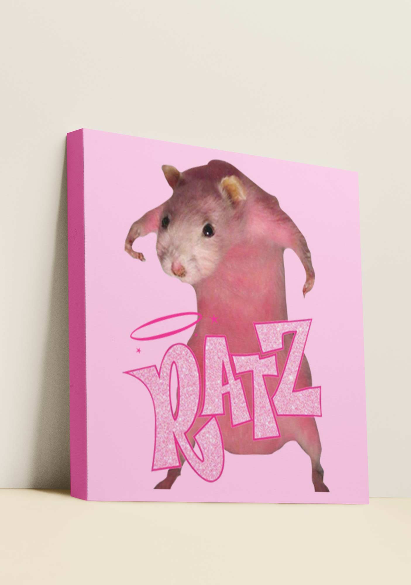 Cherrykitten Pink Ratz Y2K Canvas Wall Art Cherrykitten for Sale