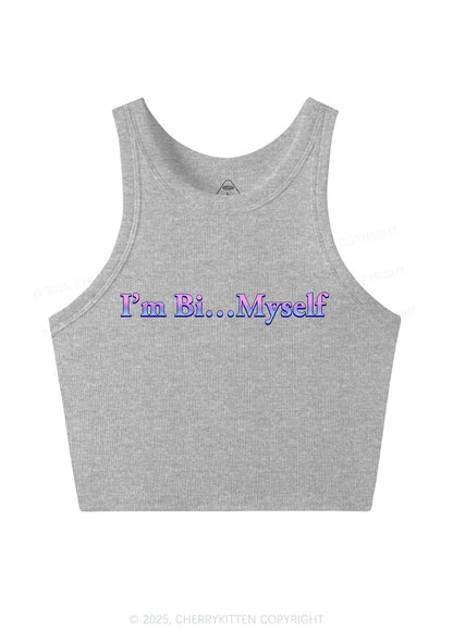 Im Bi Myself Pride Y2K Crop Tank Top Cherrykitten
