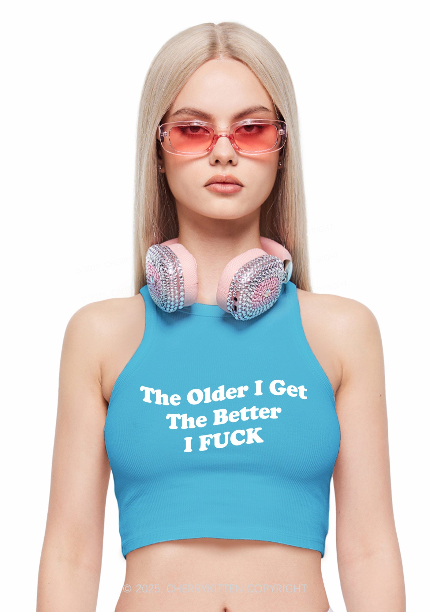 Older Get Better Fxxk Y2K Crop Tank Top Cherrykitten