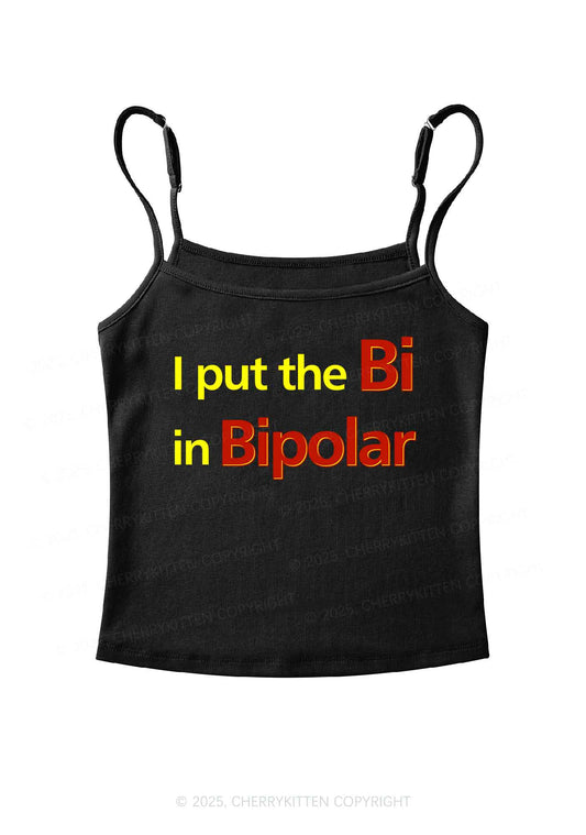Bi In BipolarY2K Spaghetti Strap Cami Cherrykitten