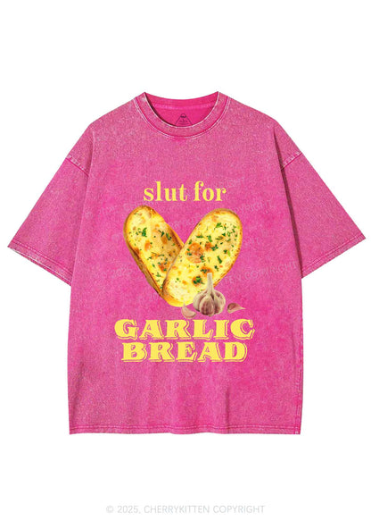 Slxt For Garlic Bread Y2K Shirts Washed Tee Cherrykitten