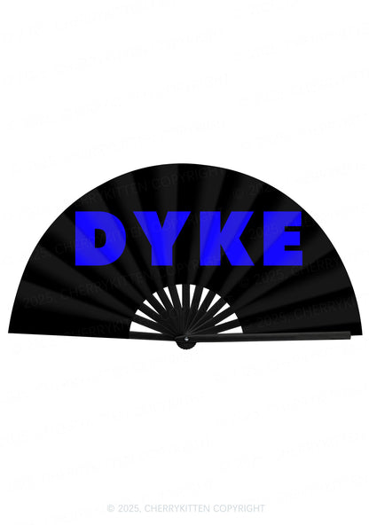 Dyke Pride Y2K Rave Hand Fan Cherrykitten