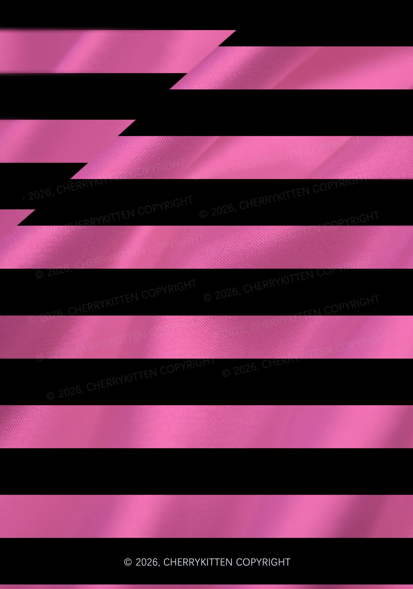 Pink And Black Stripes Y2K Print Satin Cowl Neck Slip Dress Cherrykitten