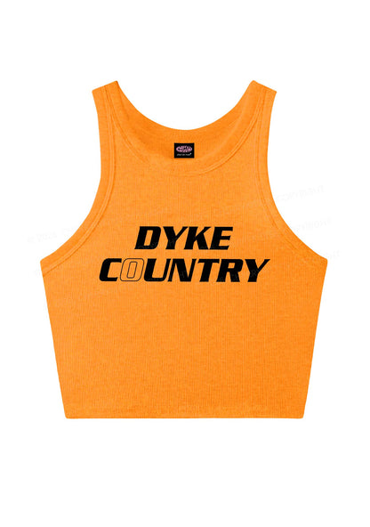 Dyke Country Pride Y2K Crop Tank Top Cherrykitten