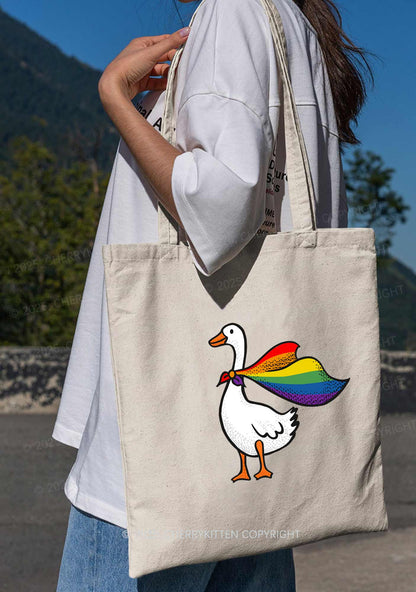 Pride Goose Y2K Canvas Tote Bag Cherrykitten