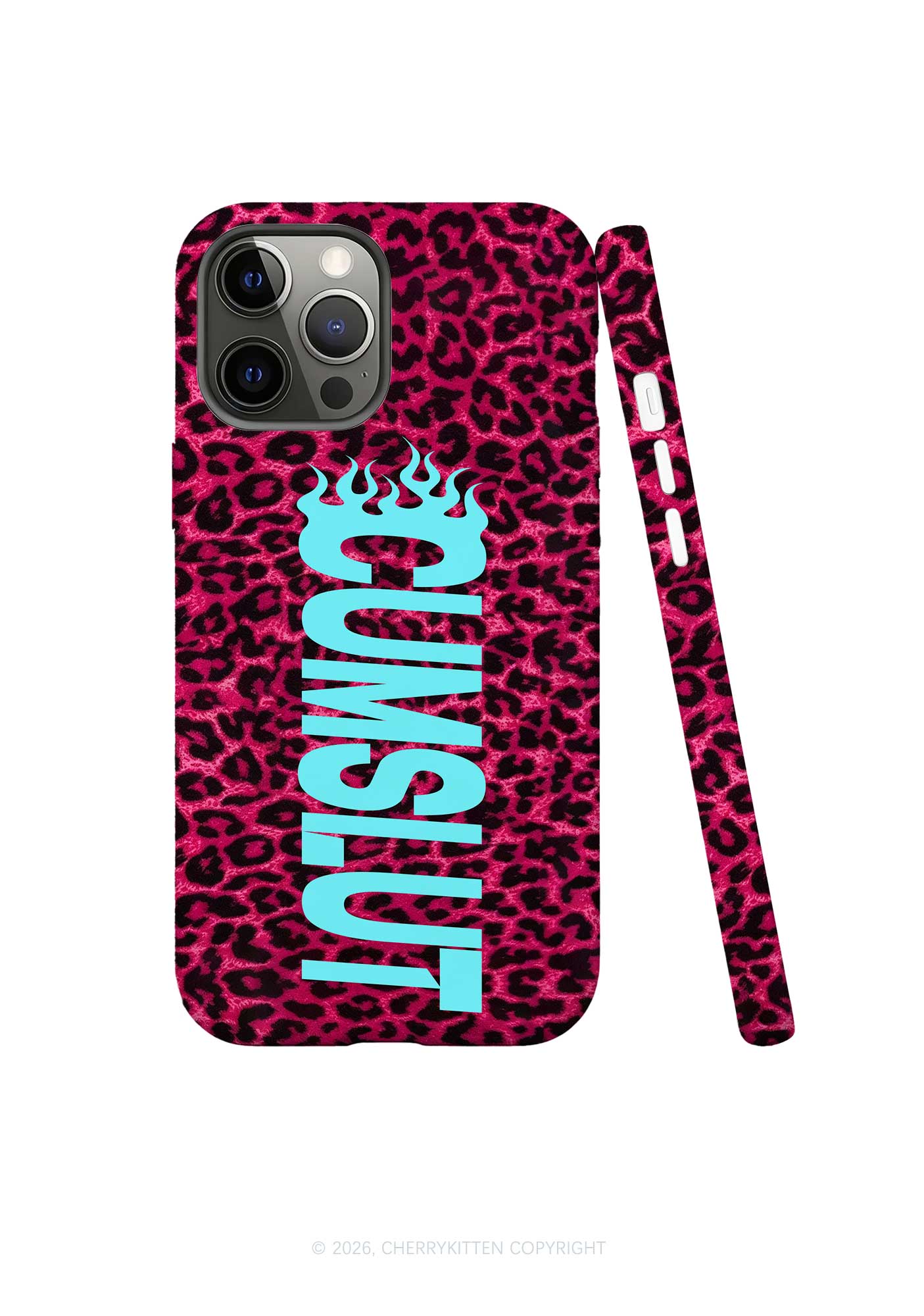 Cxmslxt Hot Pink Leopard Y2K Phone Case Cherrykitten