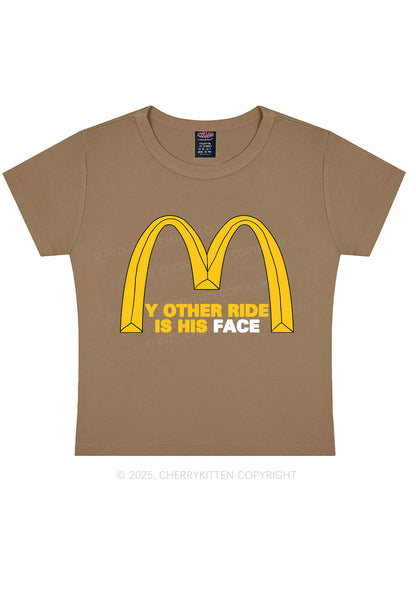 Ride His Face Y2K Baby Tee Cherrykitten