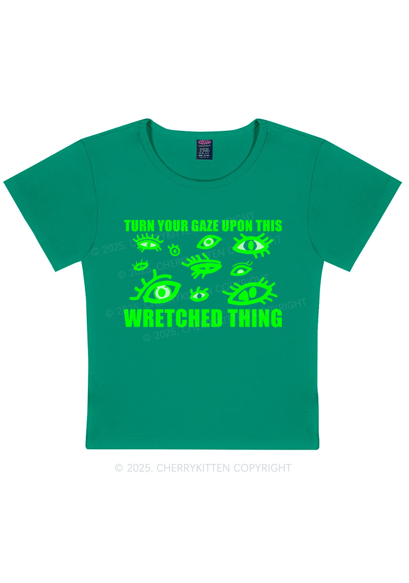 Turn Your Gaze Upon This Y2K Baby Tee Cherrykitten
