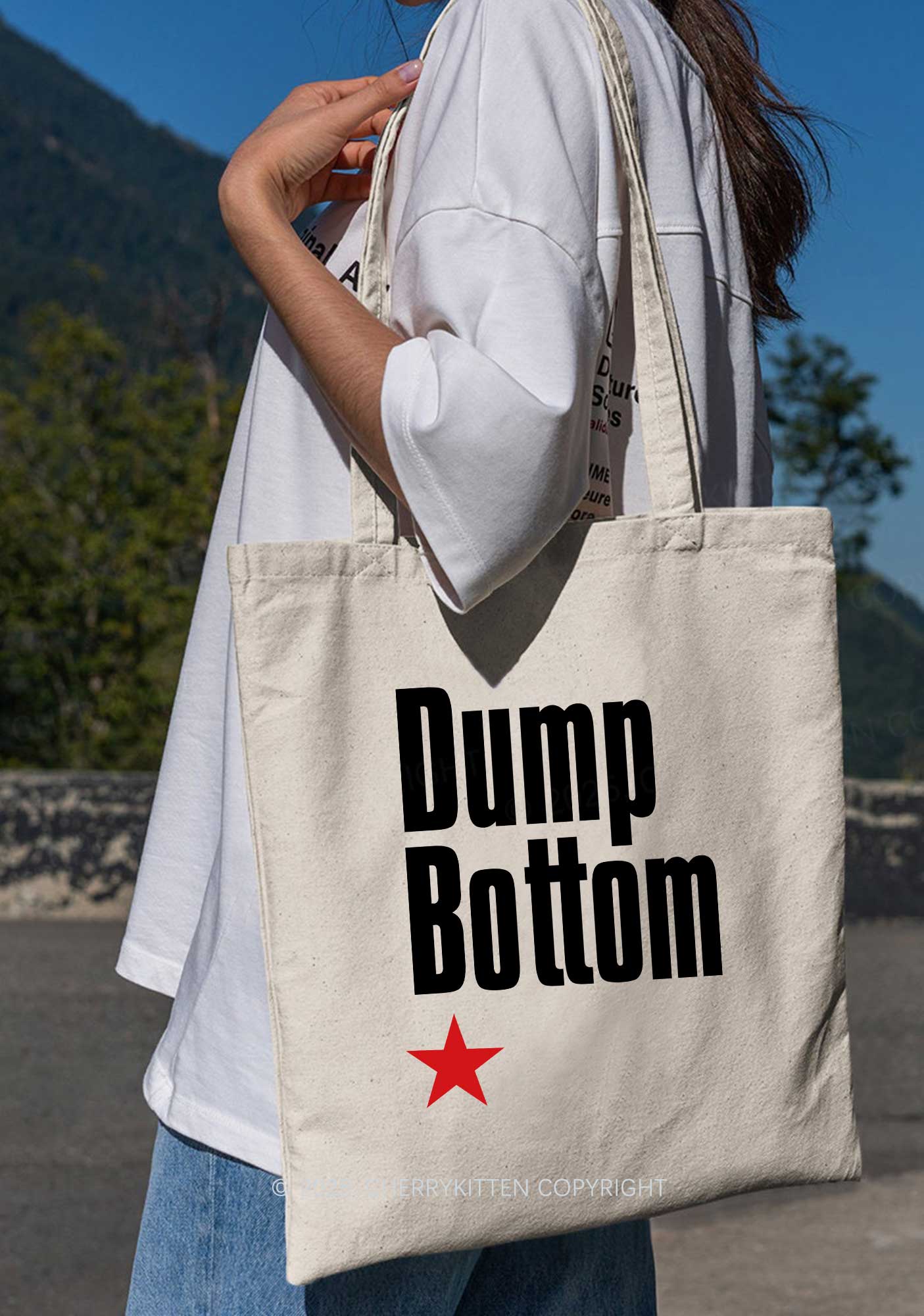 Dump Bottom Pride Y2K Canvas Tote Bag Cherrykitten