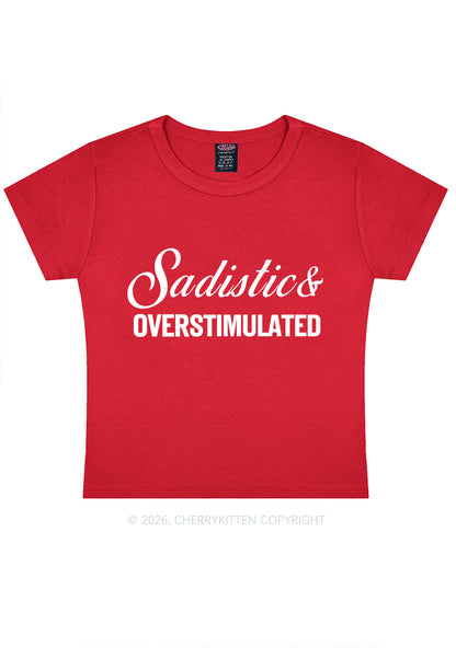 Sadistic Overstimulated Y2K Baby Tee Cherrykitten