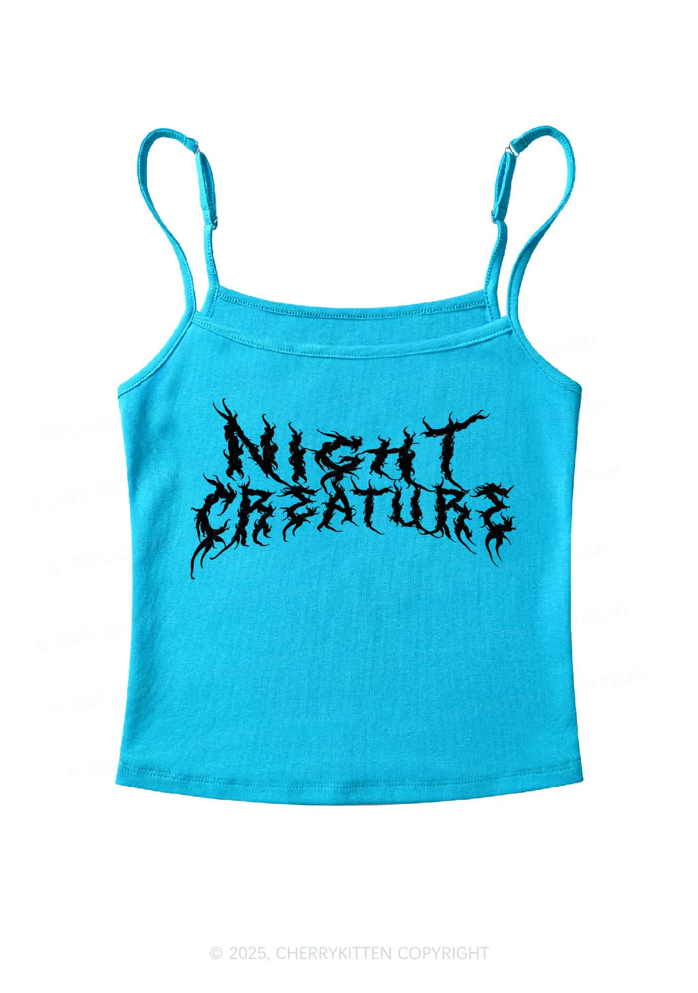 Night Creature Y2K Spaghetti Strap Cami Cherrykitten