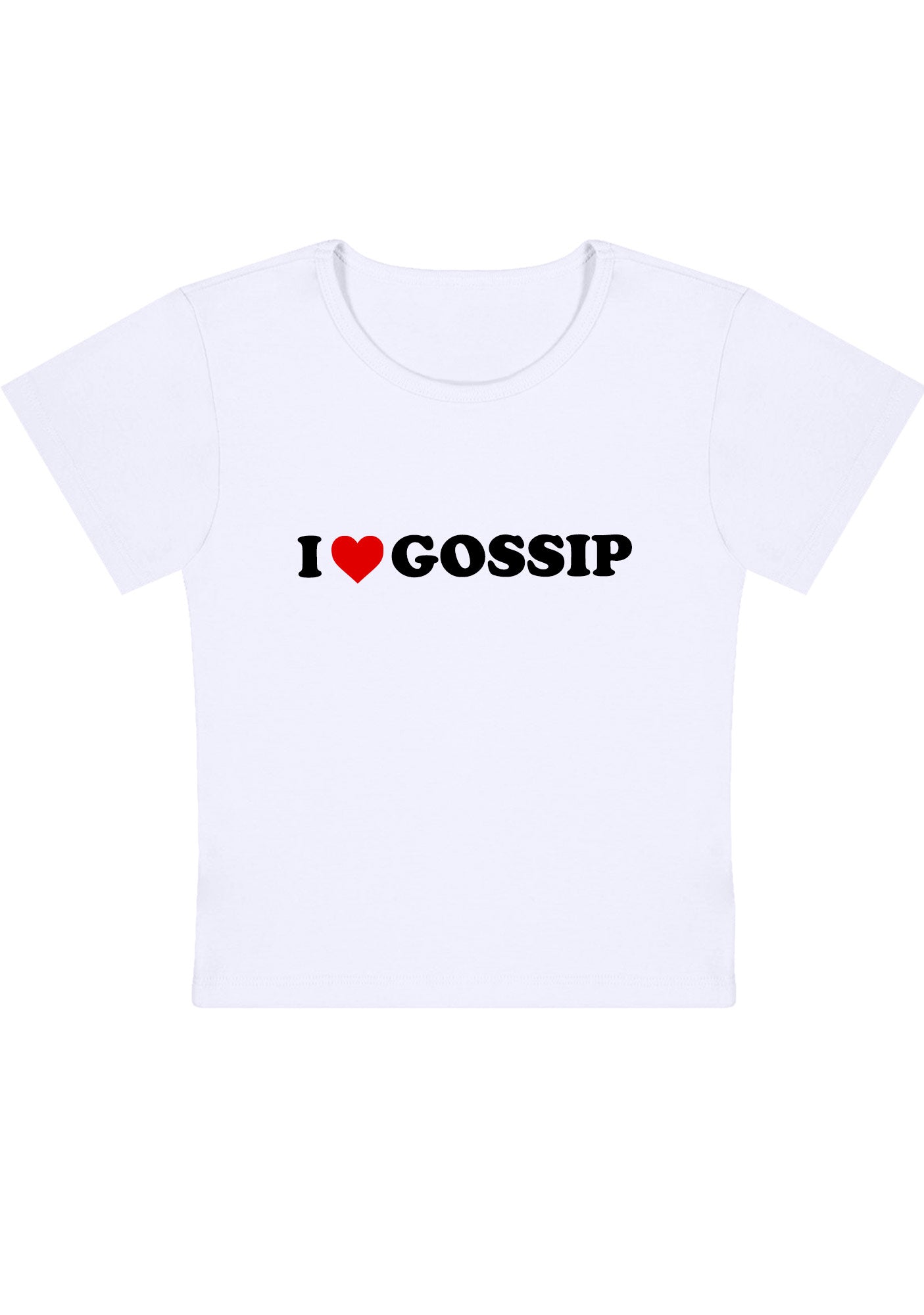 Curvy I Love Gossip Baby Tee