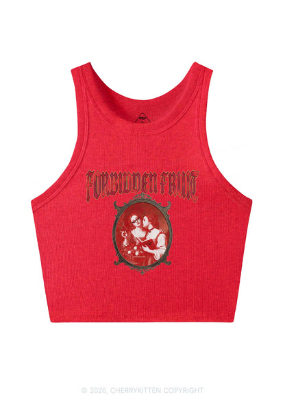 Forbidden Fruit Pride Y2K Crop Tank Top Cherrykitten