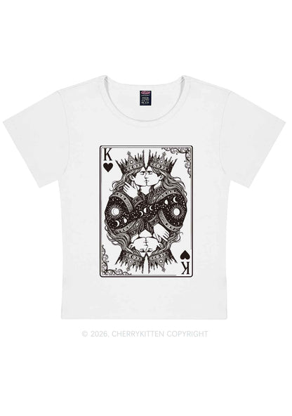 Kings Kissing Pride Y2K Baby Tee Cherrykitten