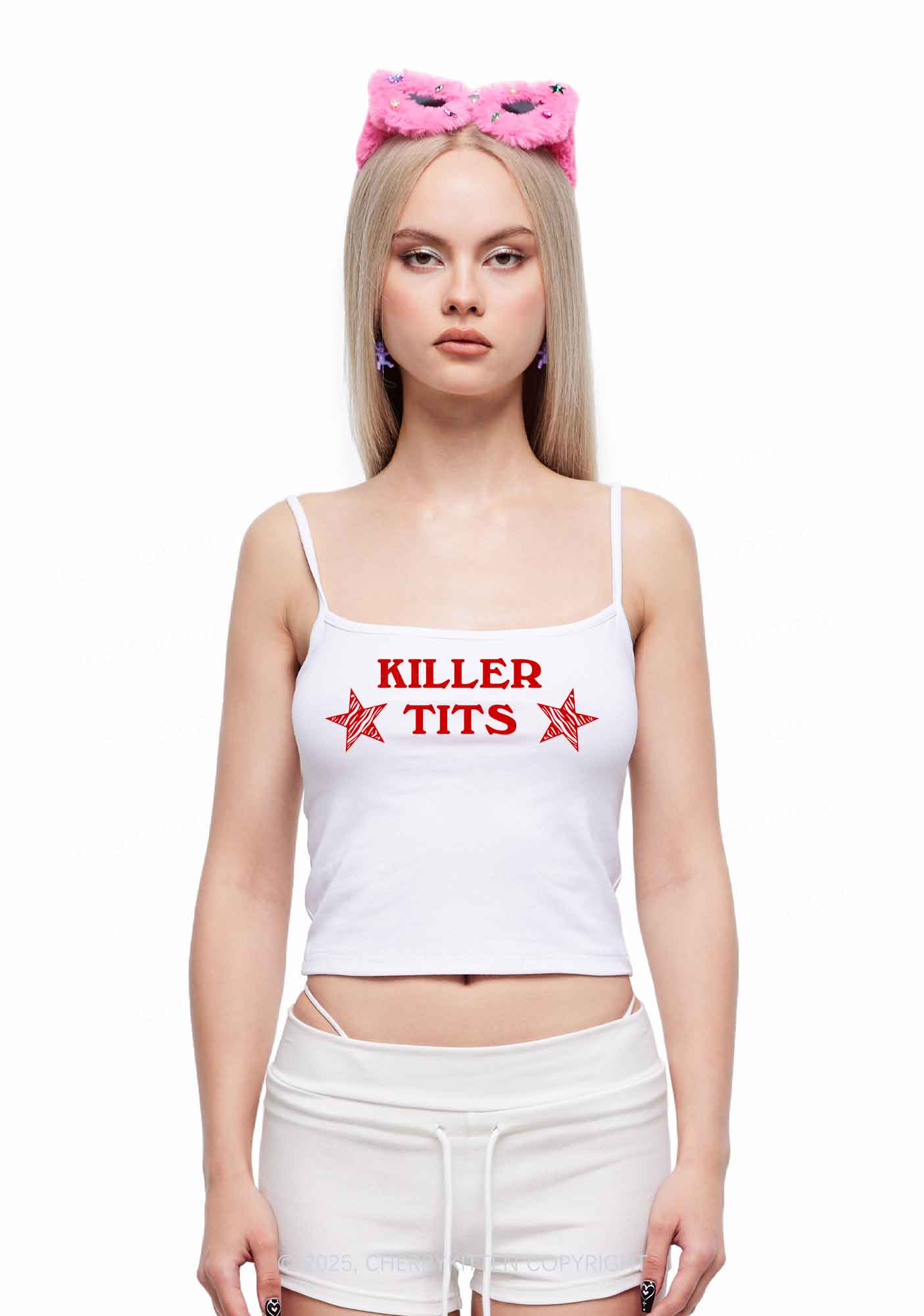Killer Txts Y2K Spaghetti Strap Cami Cherrykitten