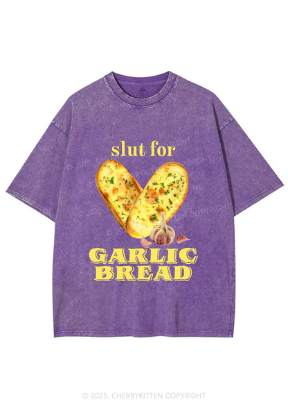 Slxt For Garlic Bread Y2K Shirts Washed Tee Cherrykitten