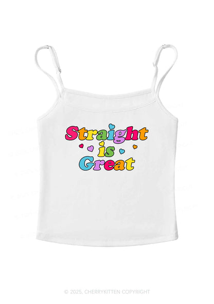 Straight Is Great Pride Y2K Spaghetti Strap Cami Cherrykitten