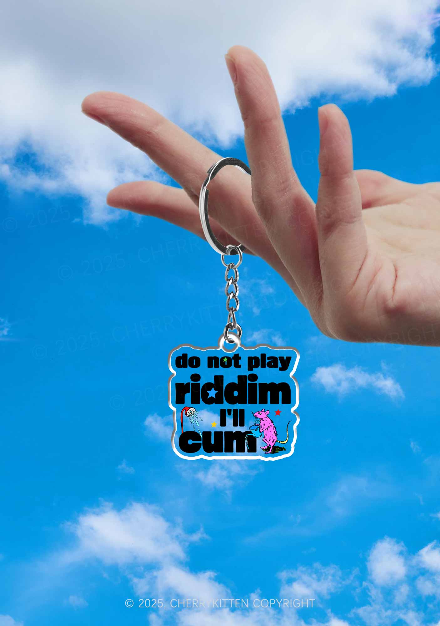 Do Not Play Riddim 1Pc Y2K Keychain Cherrykitten