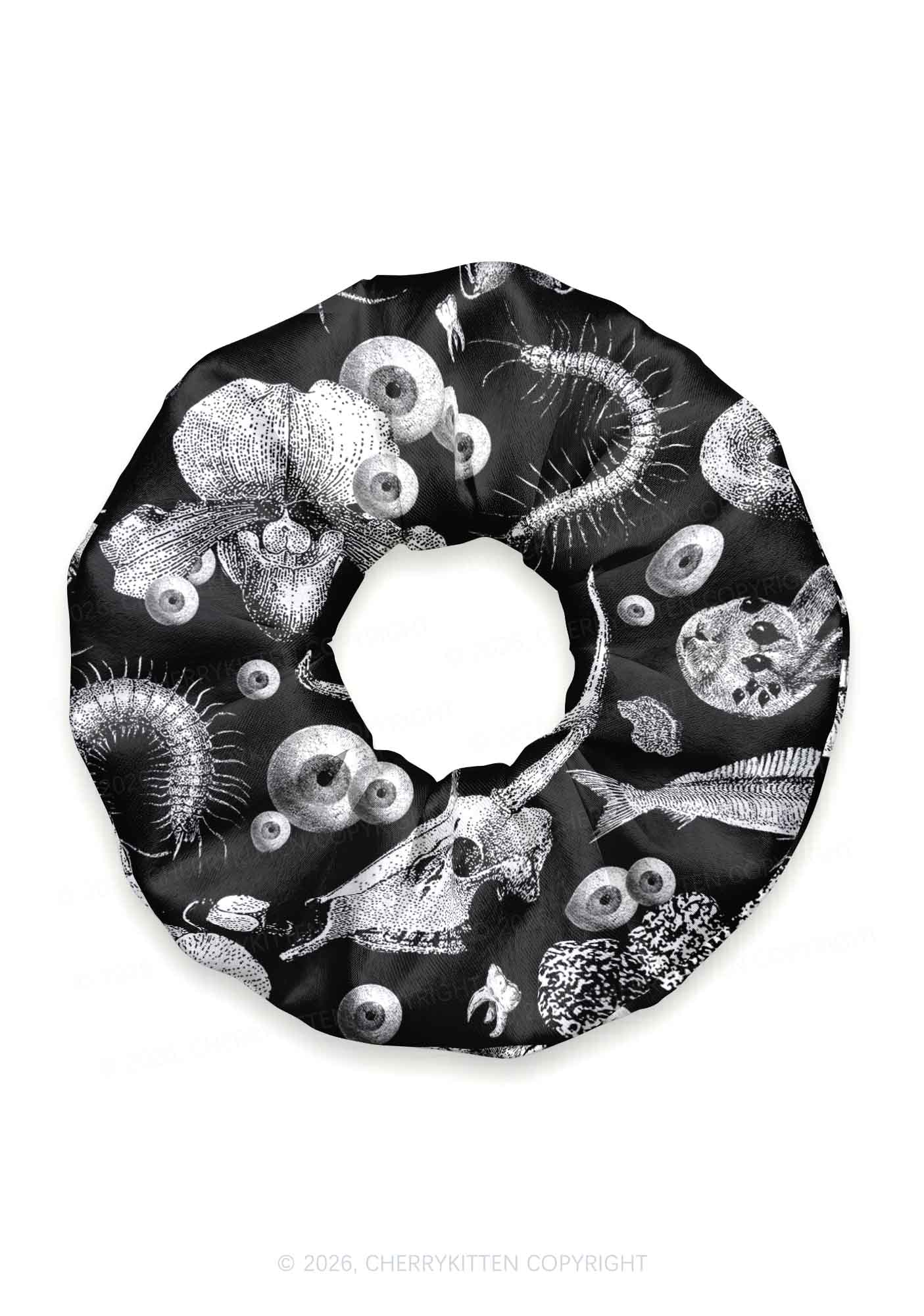 Halloween Dark Sheep Bone Y2K Hair Scrunchie Cherrykitten