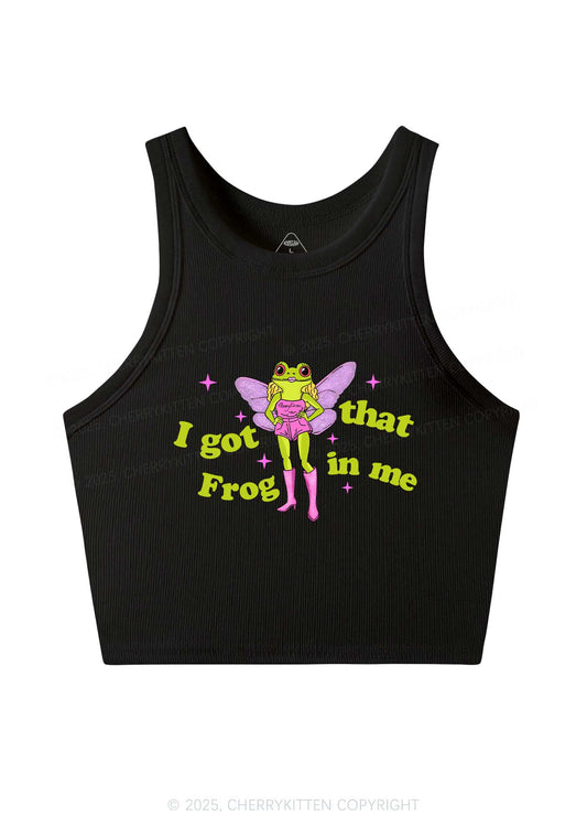 I Got That Frog Y2K Crop Tank Top Cherrykitten