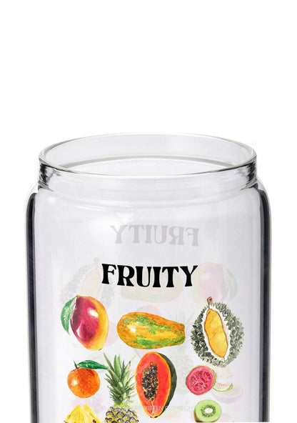 Fruity Pride Y2K Printed Glass Cup Cherrykitten