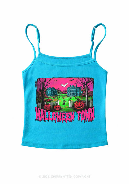 Halloween Pumpkin Town Y2K Spaghetti Strap Cami Cherrykitten
