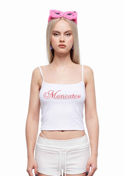 Rhinestone Maneater Y2K Spaghetti Strap Cami Cherrykitten