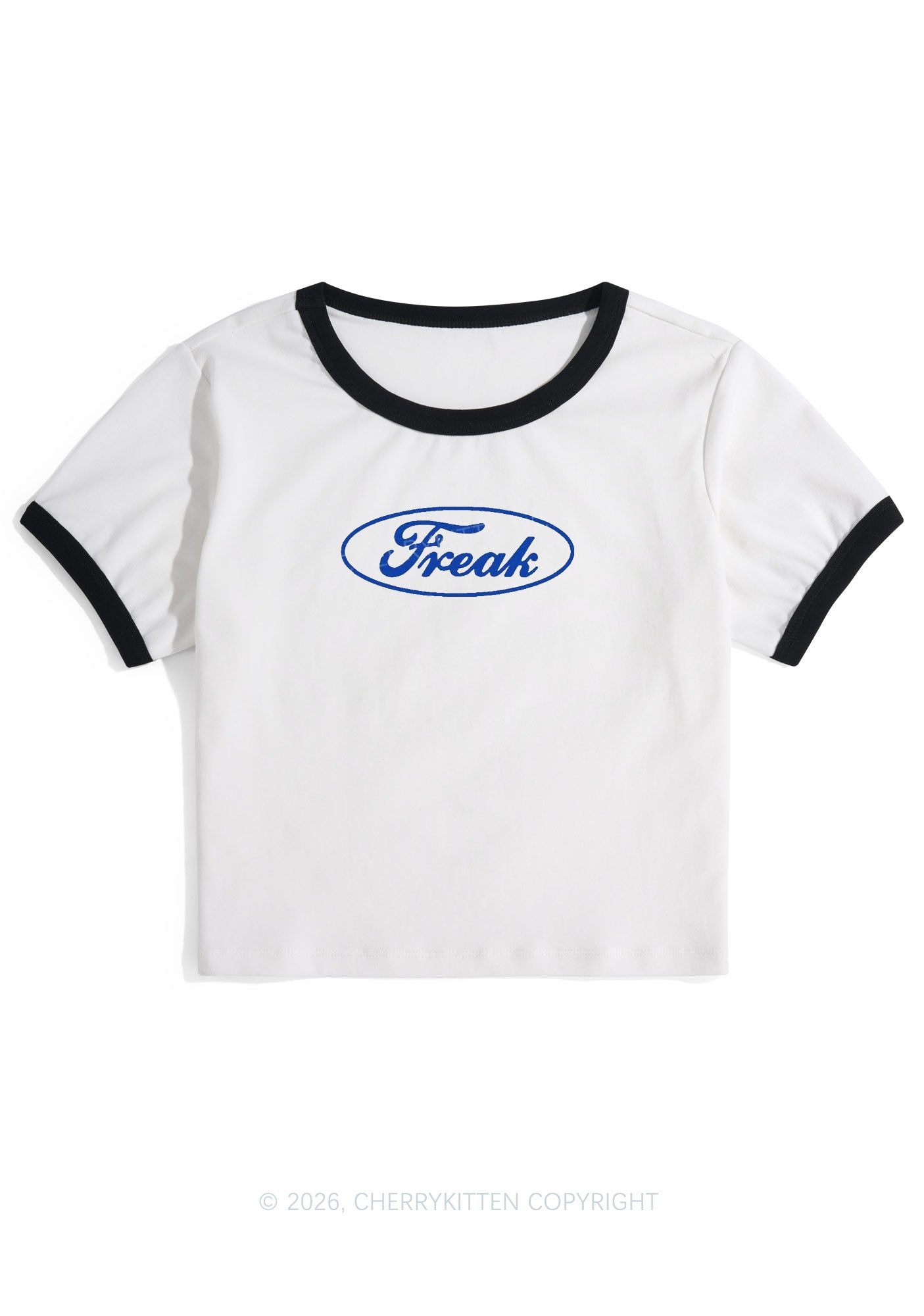 Oval Freak Y2K Ringer Tee Cherrykitten