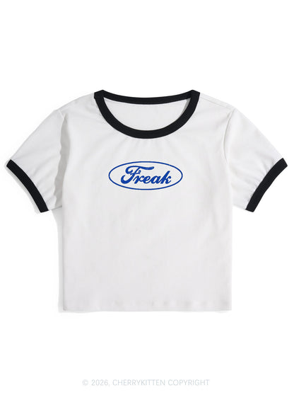 Oval Freak Y2K Ringer Tee Cherrykitten