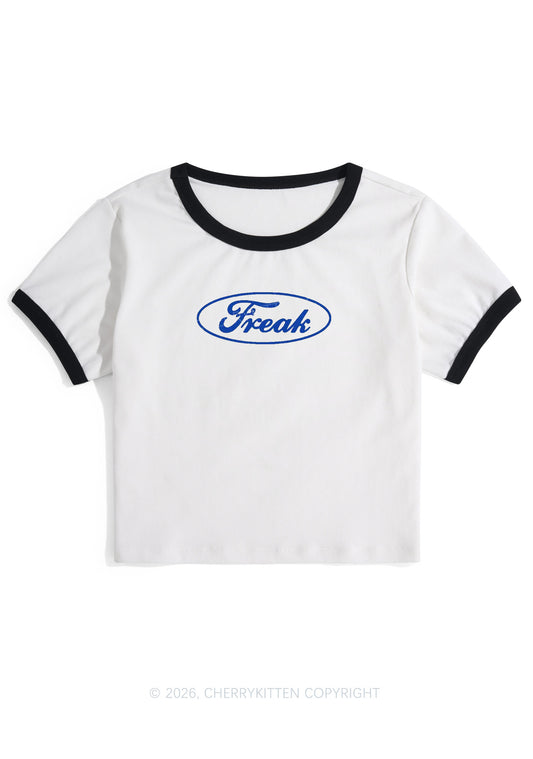 Oval Freak Y2K Ringer Tee Cherrykitten