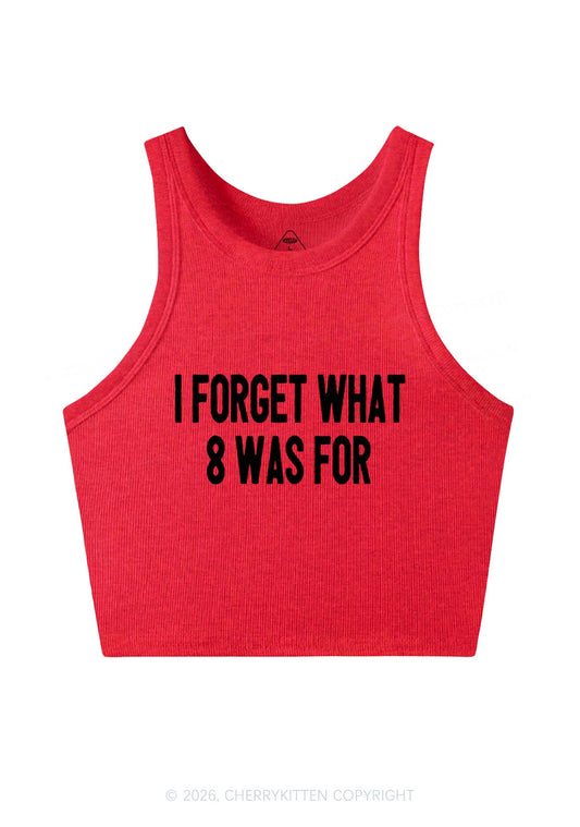 I Forget What Eight Was For Pride Y2K Crop Tank Top Cherrykitten