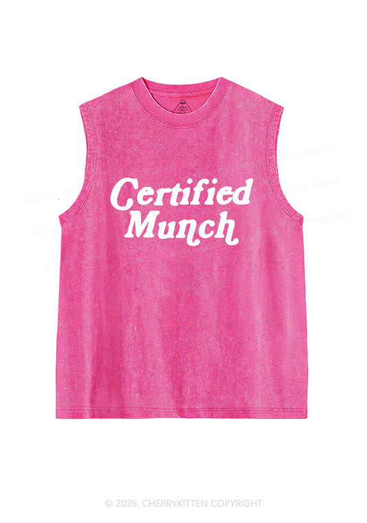 Certified Munch Y2K Washed Muscle Tank Cherrykitten