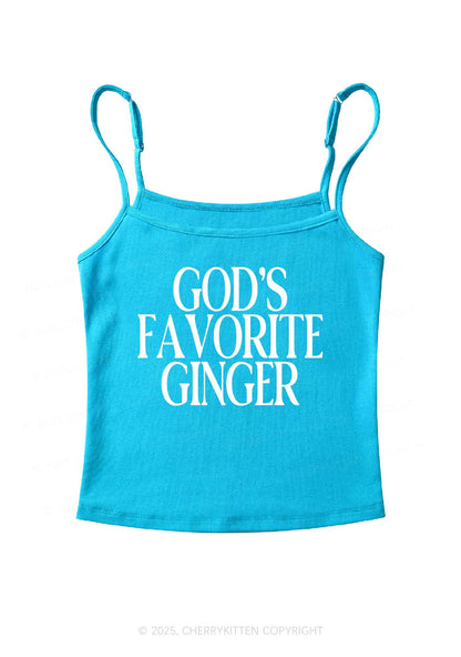 Gods Favorite Ginger Y2K Spaghetti Strap Cami Cherrykitten