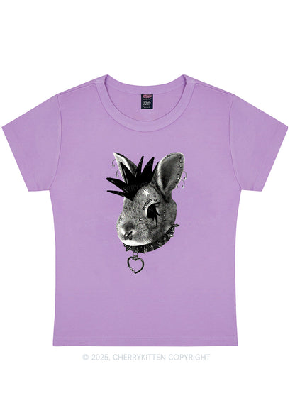 Curvy Custom Punk Pet Y2K Baby Tee Cherrykitten