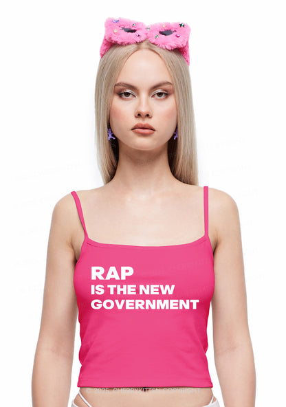 Rap Government Y2K Spaghetti Strap Cami Cherrykitten
