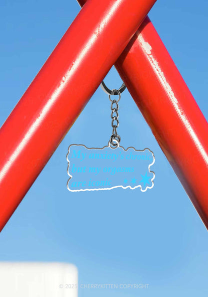 Anxiety Chronic 1Pc Y2K Keychain Cherrykitten