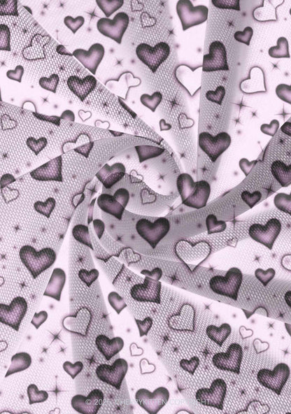 Dark Heart Attack Valentine's Day Y2K Print Mini Layered Skirt Cherrykitten