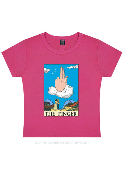 The Lesbians Finger Pride Y2K Baby Tee Cherrykitten