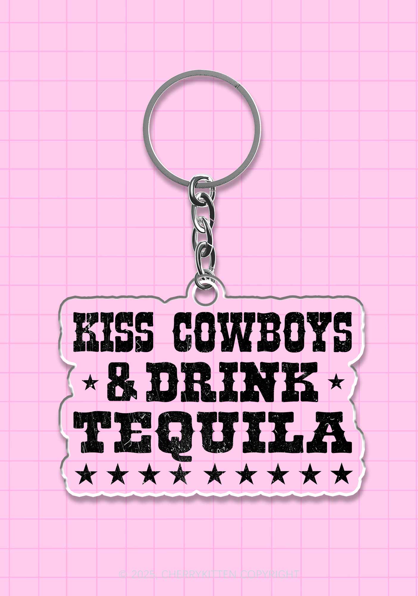 Kiss Cowboys 1Pc Y2K Keychain Cherrykitten