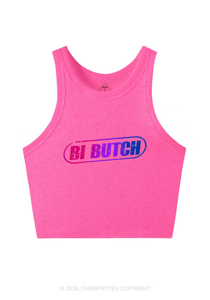 Bi Butch Pride Y2K Crop Tank Top Cherrykitten