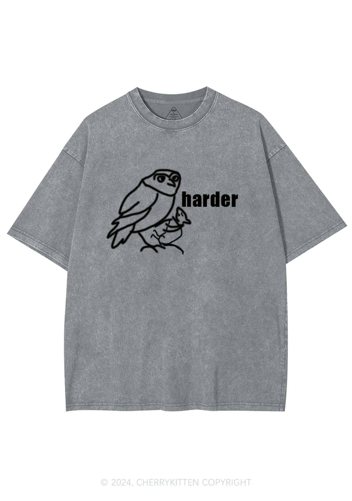 Rats Harder Y2K Washed Tee Cherrykitten