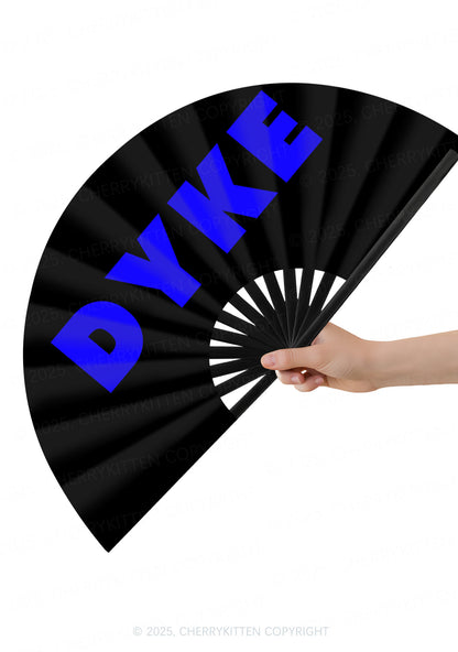 Dyke Pride Y2K Rave Hand Fan Cherrykitten