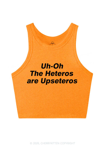 The Heteros Are Upseteros Pride Y2K Crop Tank Top Cherrykitten