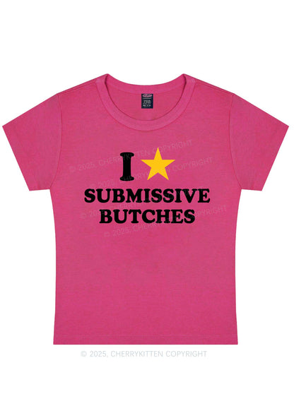 I Love S Butches Y2K Baby Tee Cherrykitten