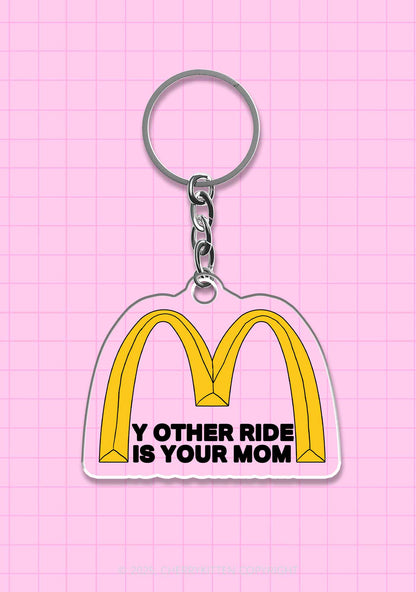 Ride Your Mom 1Pc Y2K Keychain Cherrykitten