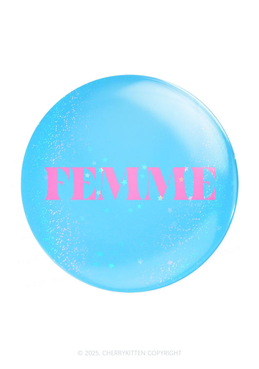 Femme Pride 1Pc Y2K Pin Badge Cherrykitten