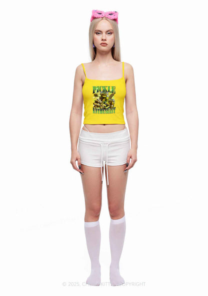 Pickle Enthusiast Y2K Spaghetti Strap Cami Cherrykitten