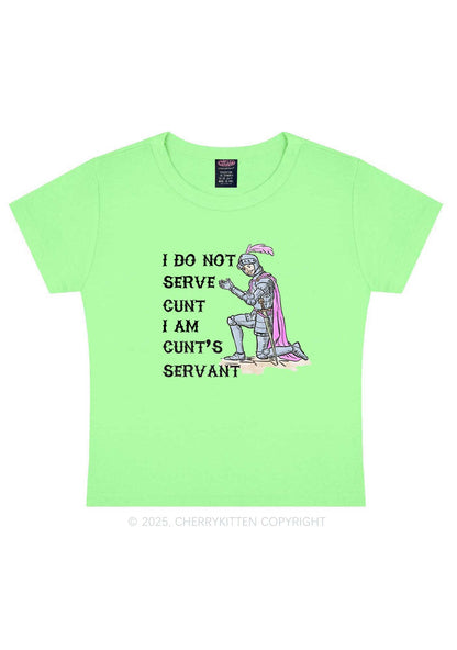 I Am Cxxt Servant Y2K Baby Tee Cherrykitten