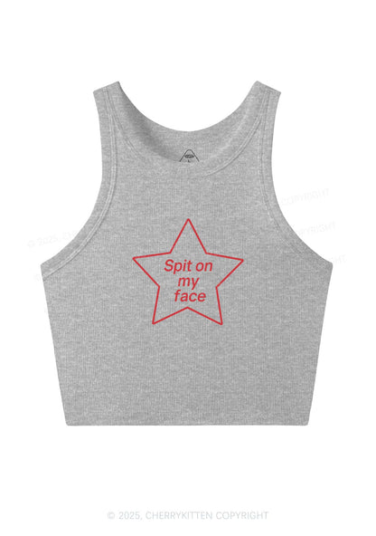 Spit On My Face Y2K Crop Tank Top Cherrykitten