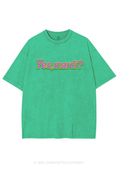 Yes Mardi Y2K Shirts Washed Tee Cherrykitten